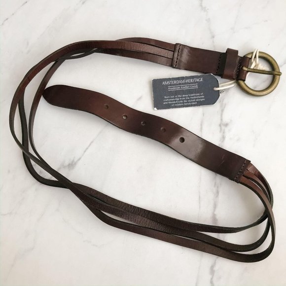 Amsterdam Heritage Accessories - Amsterdam Heritage Split Belt Brown Leather